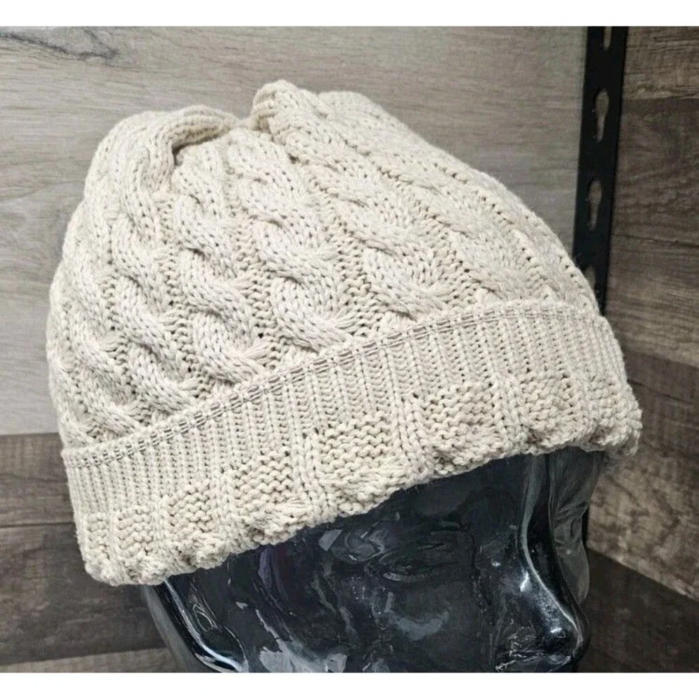 Richardson 138 SAND Women's Cable Knit Beanie SMALL